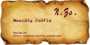 Noszály Zsófia névjegykártya